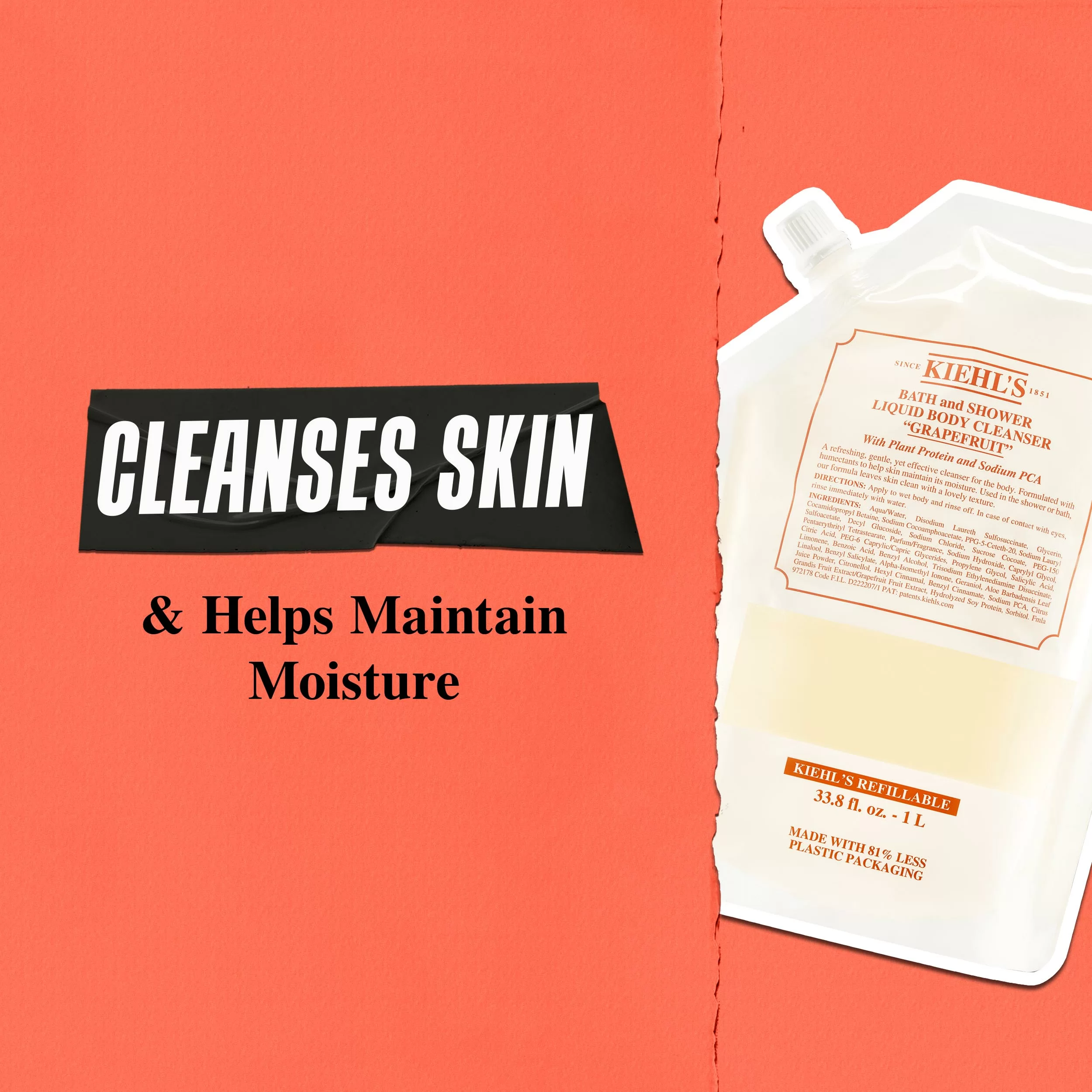 Grapefruit Bath and Shower Liquid Body Cleanser
